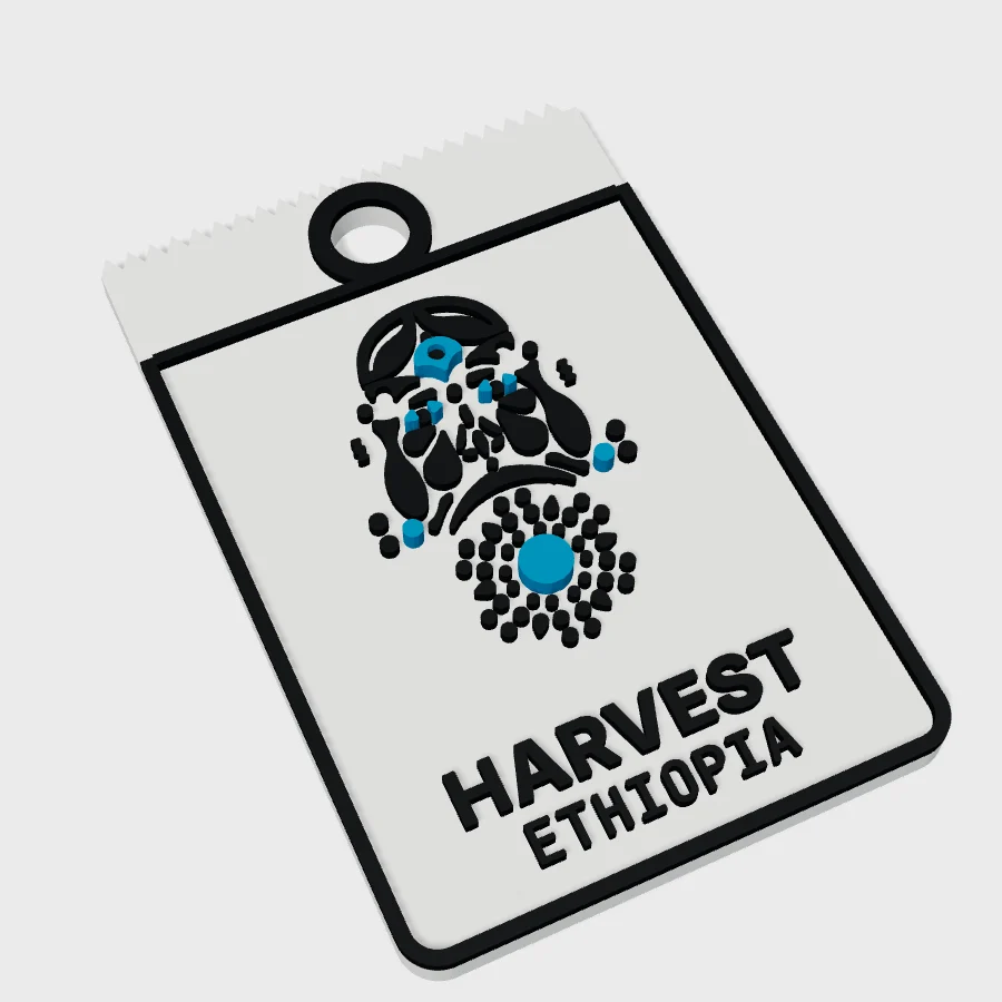 Harvest coffee bag keychain — Ethiopia