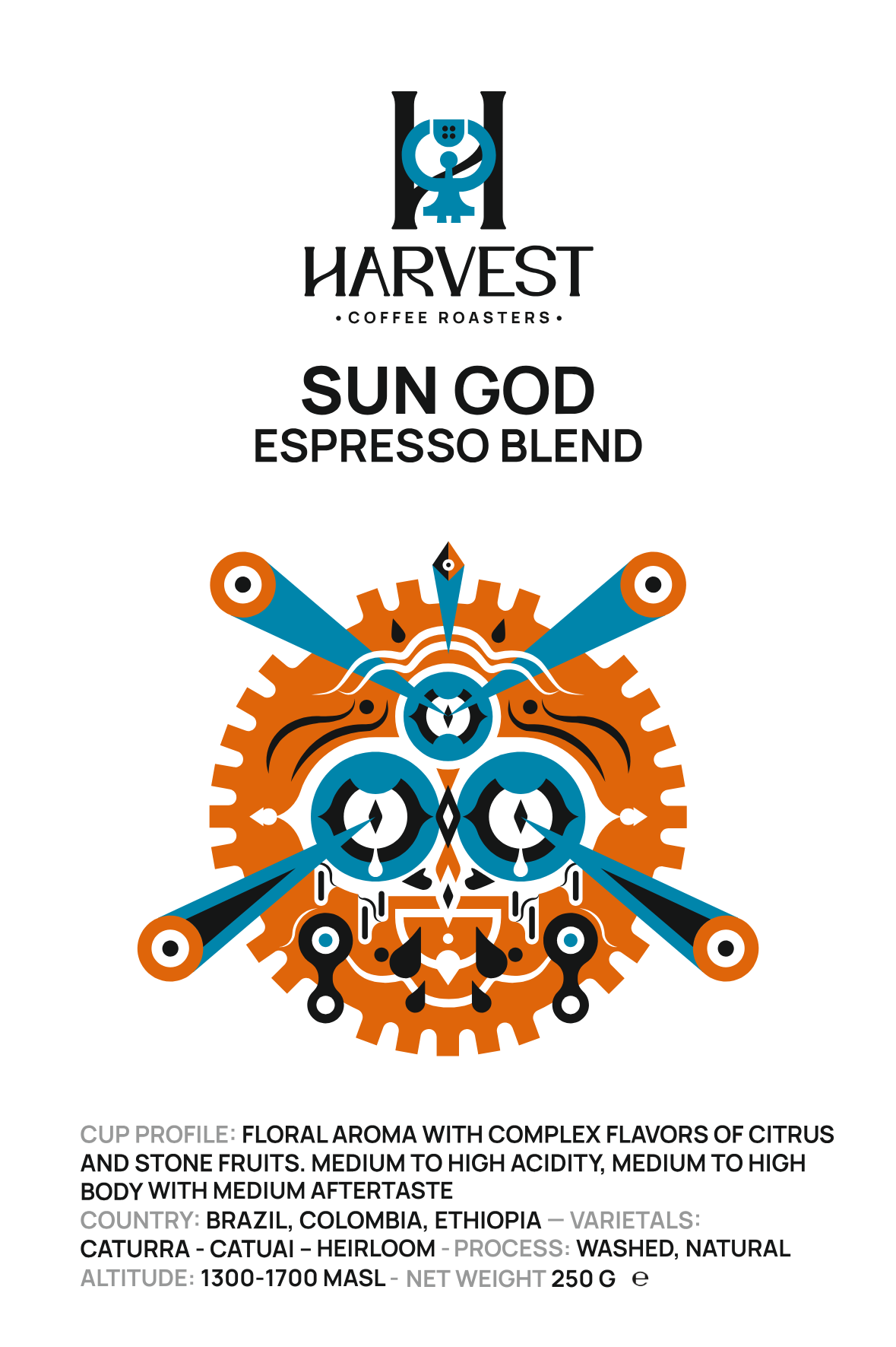 SUNGOD ESPRESSO BLEND 250G